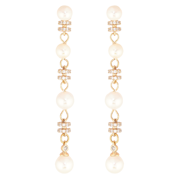 Серьги Xuping Цвет Позолота 18K пусеты Жемчужные подвески фото №15 Серьги Xuping Цвет Позолота 18K пусеты Жемчужные подвески фото №15