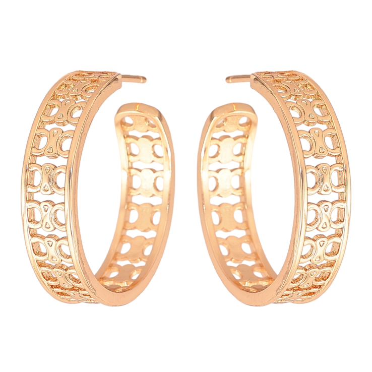 Серьги Xuping Цвет Позолота 18K пусеты Дуги с резным узором фото №18 Серьги Xuping Цвет Позолота 18K пусеты Дуги с резным узором фото №18