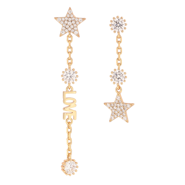 Серьги Xuping Цвет Позолота 18K пусеты Ассиметричные подвески фото №1 Серьги Xuping Цвет Позолота 18K пусеты Ассиметричные подвески фото №1