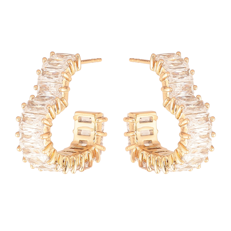 Серьги Xuping Цвет Позолота 18K пусеты Кристальные сердечки фото №1 Серьги Xuping Цвет Позолота 18K пусеты Кристальные сердечки фото №1