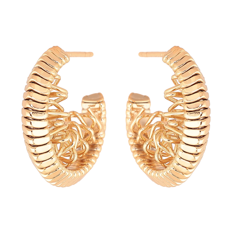 Сережки Xuping Колір Позолота 18K пусети Декоративні дуги фото №1 Сережки Xuping Колір Позолота 18K пусети Декоративні дуги фото №1