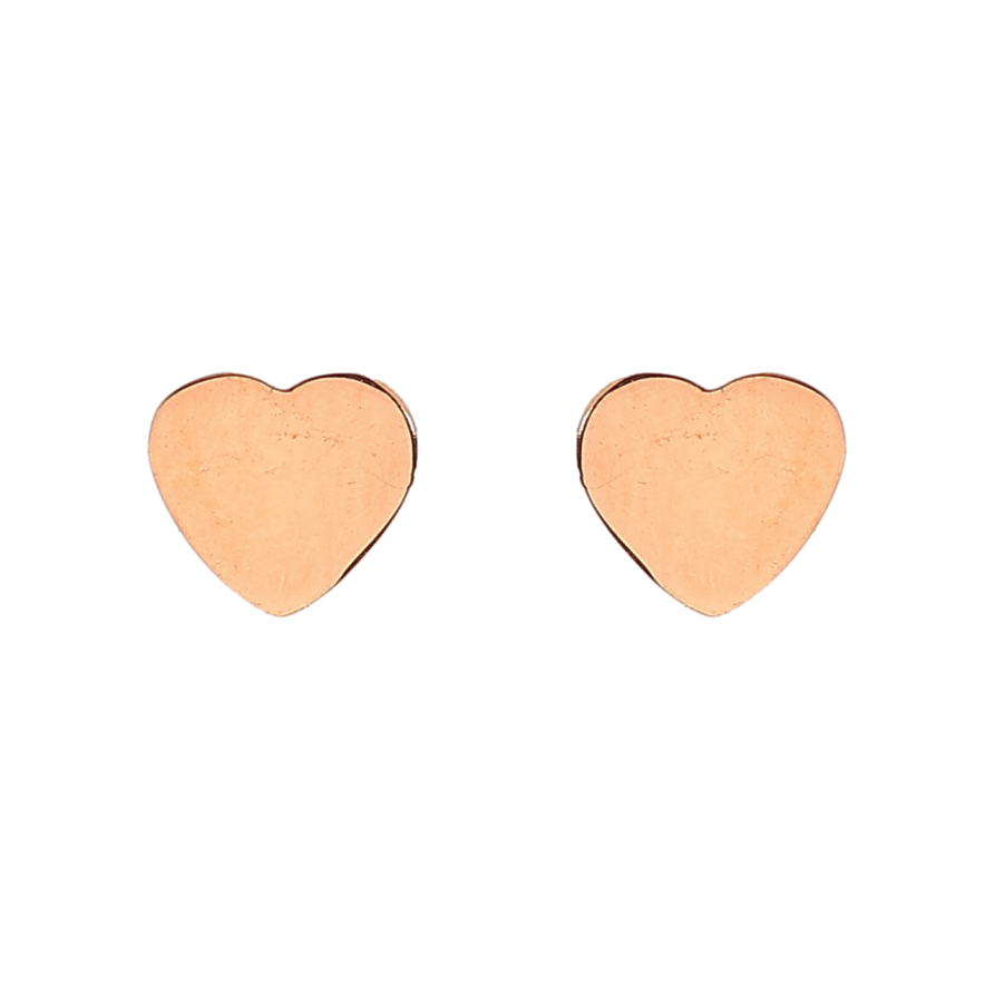 Серьги Нержавеющая сталь пусеты Сердечки фото №1