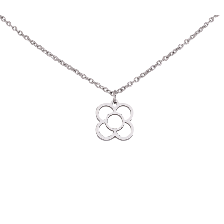 Підвіска на ланцюжку Нержавіюча сталь Квіточка довжина 40-45см х 1.5мм фото №5
