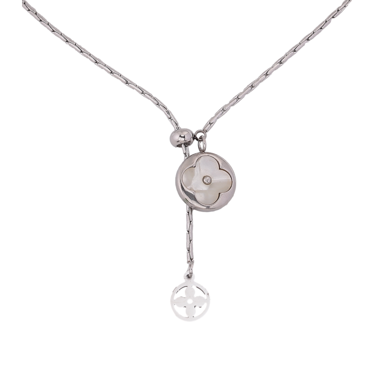 Підвіска на ланцюжку Нержавіюча сталь Конюшина з перламутровою вставкою довжина 46-50см х 2мм фото №22 Підвіска на ланцюжку Нержавіюча сталь Конюшина з перламутровою вставкою довжина 46-50см х 2мм фото №22