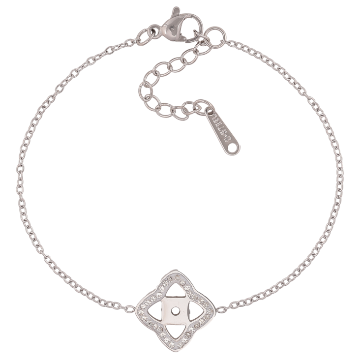 Браслеты Нержавеющая сталь Цепочка с клевером размер с доп.цепочкой 17-20.5см х 1-15мм фото №9 Браслеты Нержавеющая сталь Цепочка с клевером размер с доп.цепочкой 17-20.5см х 1-15мм фото №9