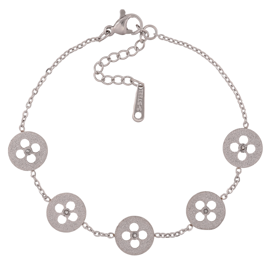 Браслеты Нержавеющая сталь Цепочка с пуговицами размер с доп.цепочкой 17-20,5 см х 1,5-10 мм фото №1 Браслеты Нержавеющая сталь Цепочка с пуговицами размер с доп.цепочкой 17-20,5 см х 1,5-10 мм фото №1