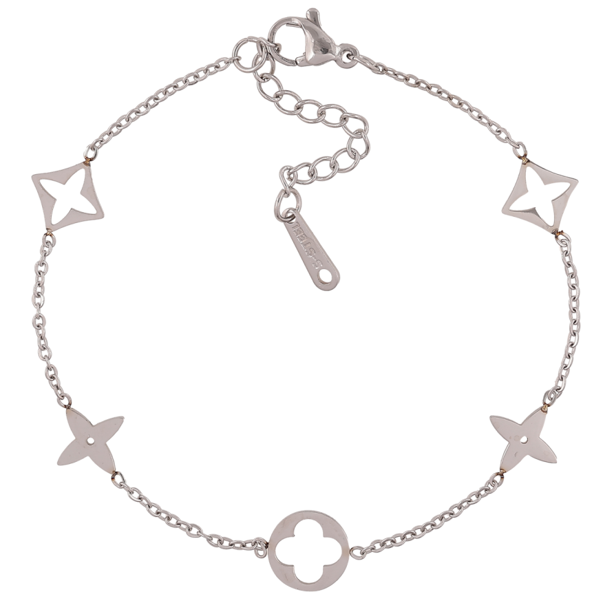 Браслети Нержавіюча сталь Ланцюжок з вставками розмір з доп.ланцюжком 18-21см х 1.5-9мм фото №1 Браслети Нержавіюча сталь Ланцюжок з вставками розмір з доп.ланцюжком 18-21см х 1.5-9мм фото №1