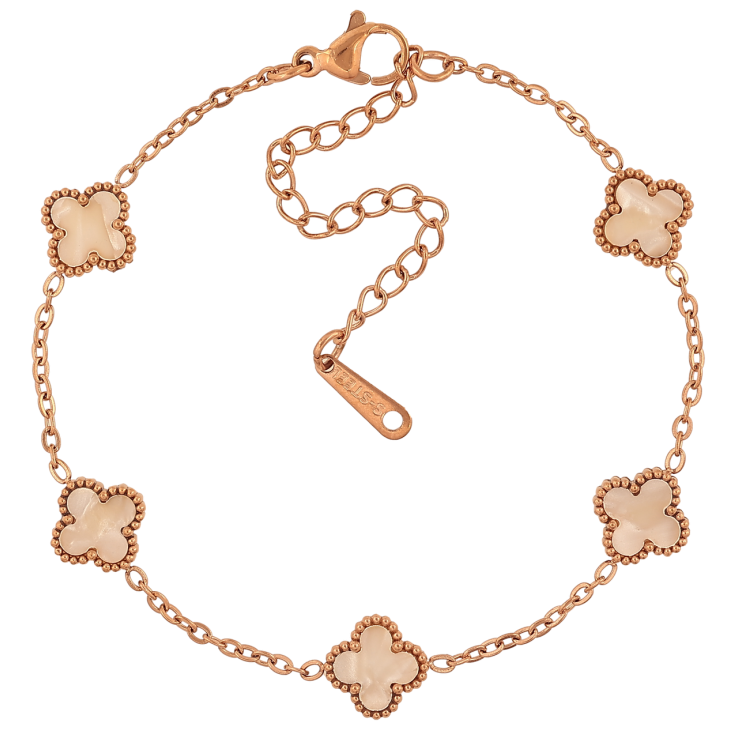 Браслеты Нержавеющая сталь Цепочка с двустороним клевером размер с доп.цепочкой 17-22см х 2-9мм фото №10 Браслеты Нержавеющая сталь Цепочка с двустороним клевером размер с доп.цепочкой 17-22см х 2-9мм фото №10