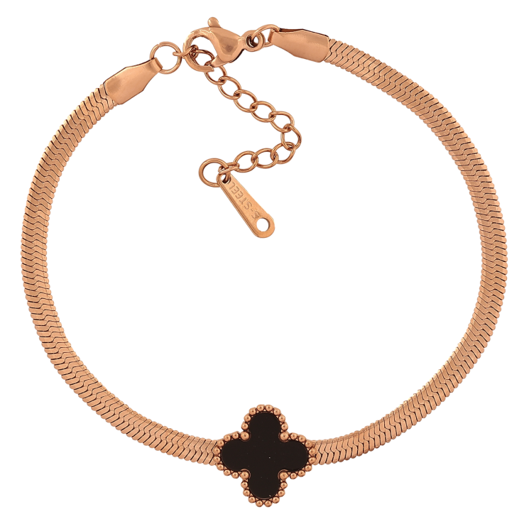 Браслеты Нержавеющая сталь Цепочка с черным клевером размер с доп.цепочкой 17-20,5 см х 3-13 мм фото №13 Браслеты Нержавеющая сталь Цепочка с черным клевером размер с доп.цепочкой 17-20,5 см х 3-13 мм фото №13