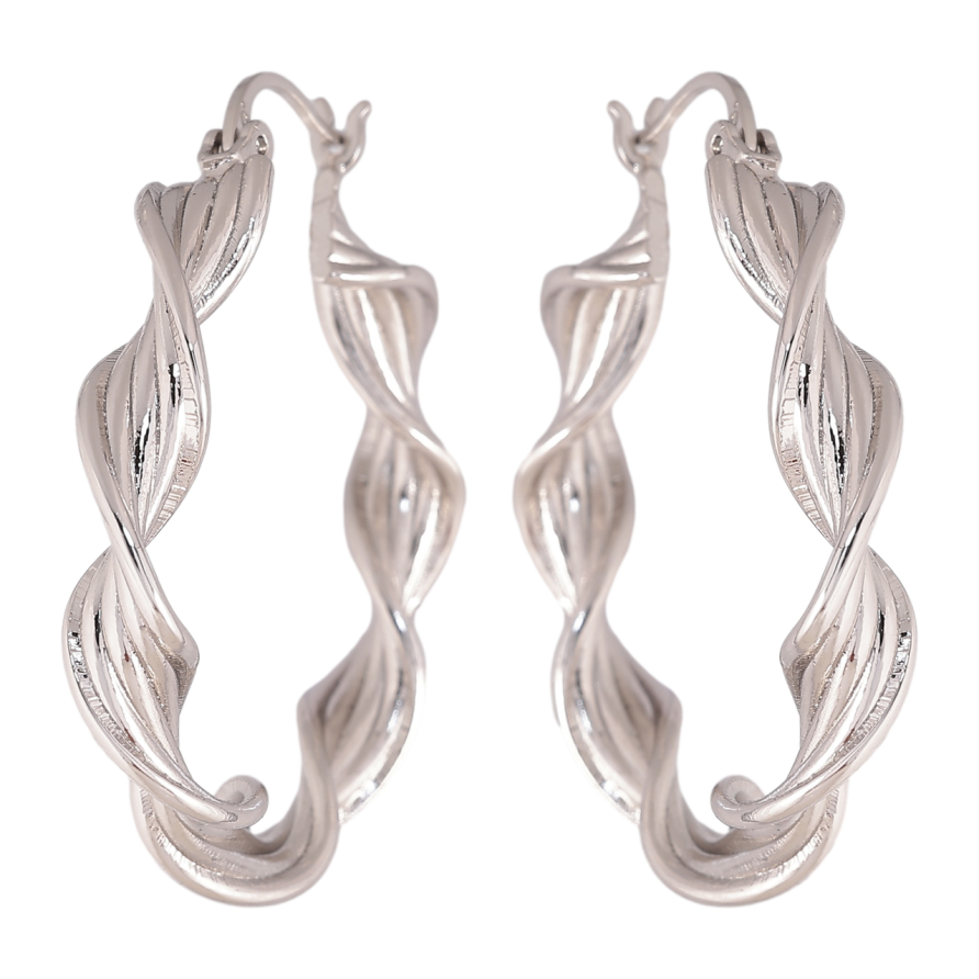 Серьги Xuping цвет Родий кольца (конго) Декоративный узор ø 3.5см фото №1 Серьги Xuping цвет Родий кольца (конго) Декоративный узор ø 3.5см фото №1