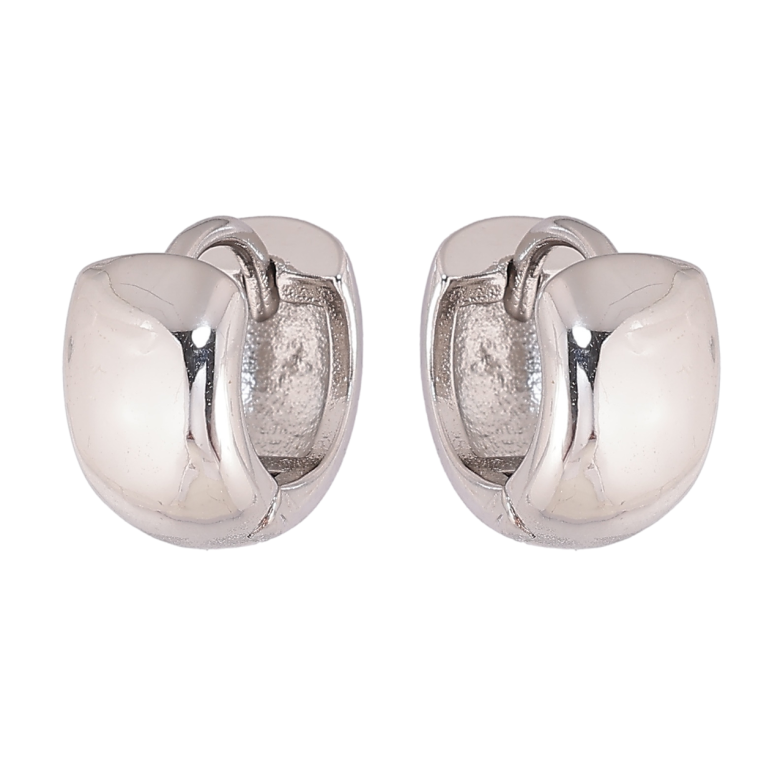 Серьги Xuping цвет Родий колечки Классика, шир. 7мм ø 13мм фото №2 Серьги Xuping цвет Родий колечки Классика, шир. 7мм ø 13мм фото №2