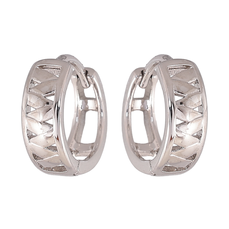 Сережки Xuping колір Родій колечка Декоративний візерунок фото №15 Сережки Xuping колір Родій колечка Декоративний візерунок фото №15