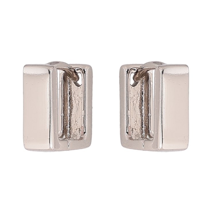 Сережки Xuping колір Родій колечка Квадратні фото №15