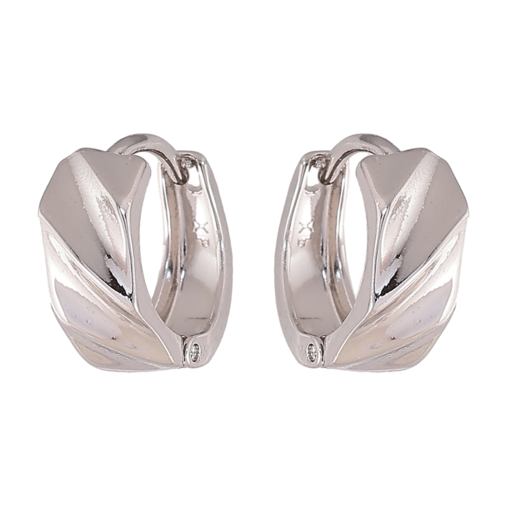 Серьги Xuping цвет Родий колечки Декоративный узор фото №9