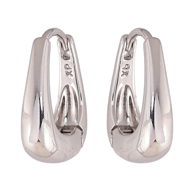 Сережки Xuping колір Родій колечка Декоративні фото №17