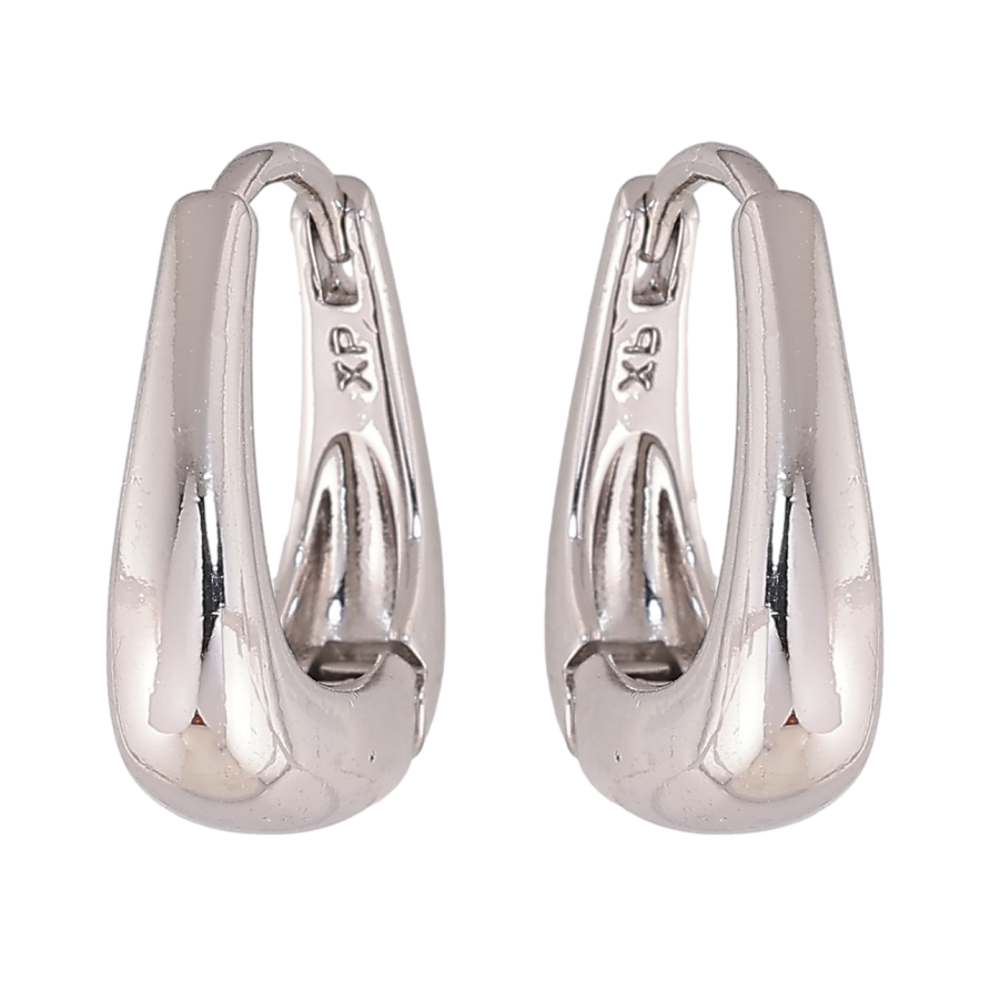 Сережки Xuping колір Родій колечка Декоративні фото №1