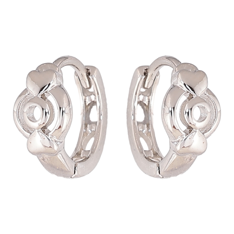 Сережки Xuping колір Родій колечка Декоративний візерунок фото №1 Сережки Xuping колір Родій колечка Декоративний візерунок фото №1