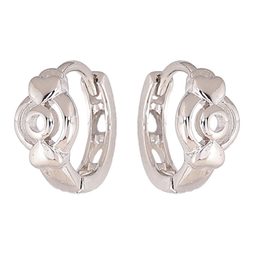 Сережки Xuping колір Родій колечка Декоративний візерунок фото №1 Сережки Xuping колір Родій колечка Декоративний візерунок фото №1