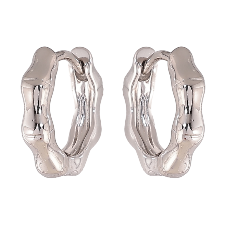 Серьги Xuping цвет Родий колечки Декоративные фото №1 Серьги Xuping цвет Родий колечки Декоративные фото №1