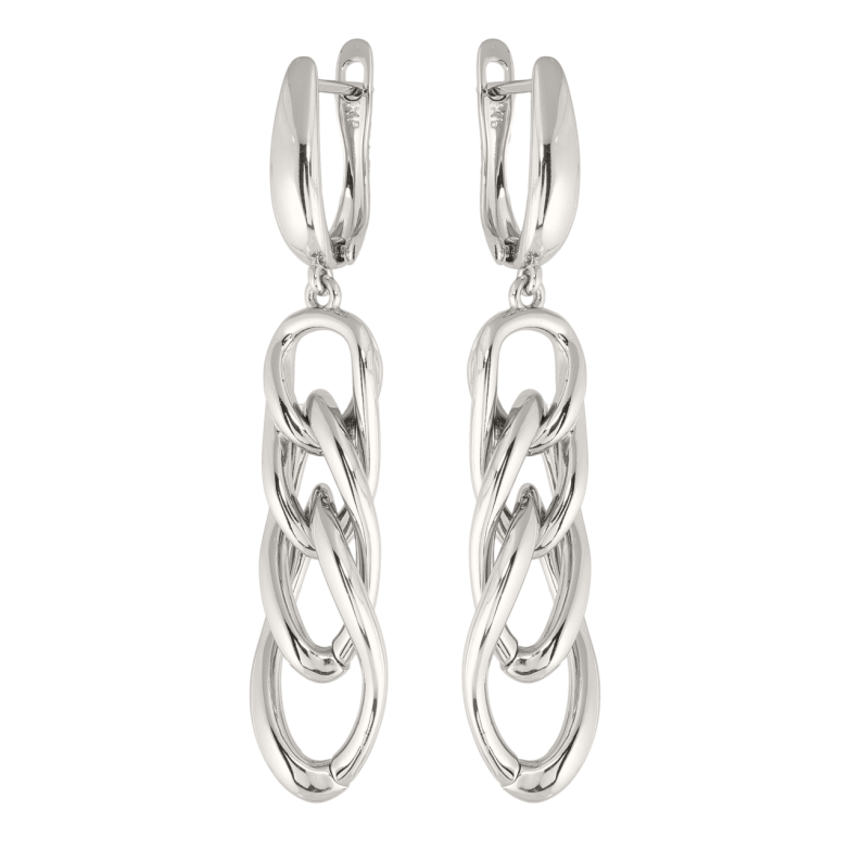 Сережки Xuping колір Родій англійська застібка Декоративні підвіски фото №1 Сережки Xuping колір Родій англійська застібка Декоративні підвіски фото №1