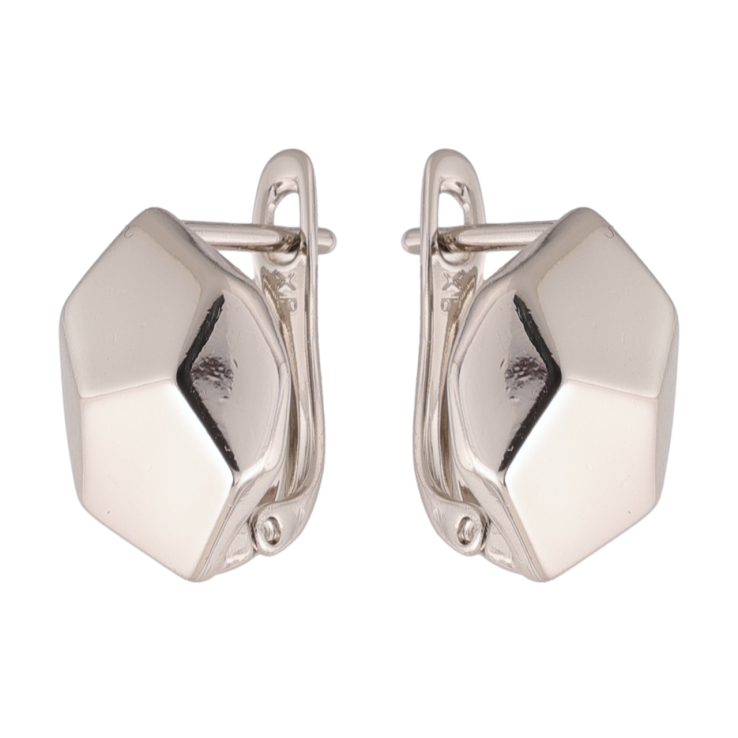 Серьги Xuping цвет Родий английский замок Фигурные фото №17