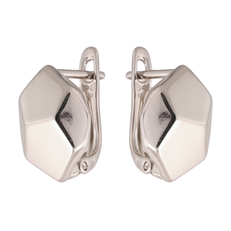 Сережки Xuping колір Родій англійська застібка Фігурні фото №1