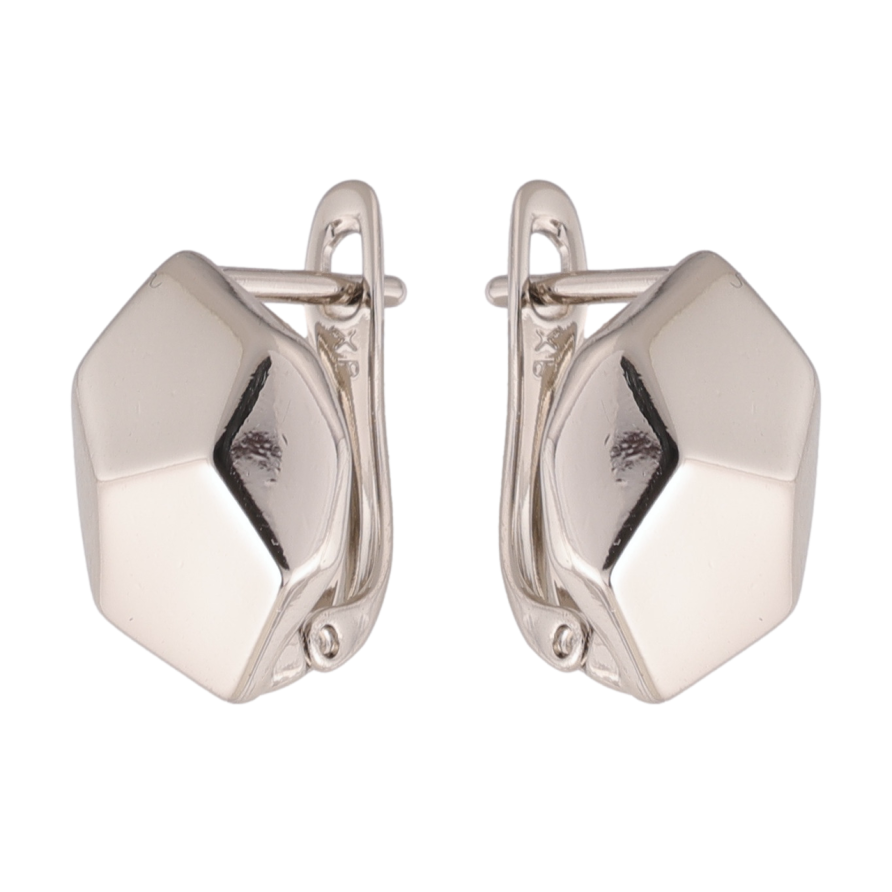 Серьги Xuping цвет Родий английский замок Фигурные фото №1