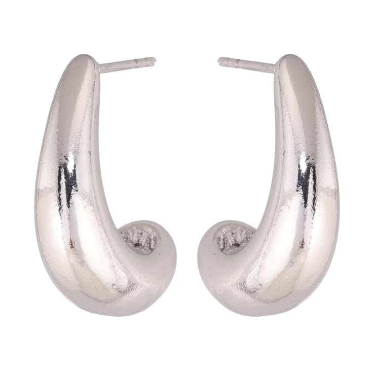 Сережки Xuping колір Родій пусети Декоративні дуги фото №25