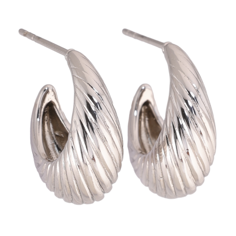 Серьги Xuping цвет Родий пусеты Декоративные фото №1