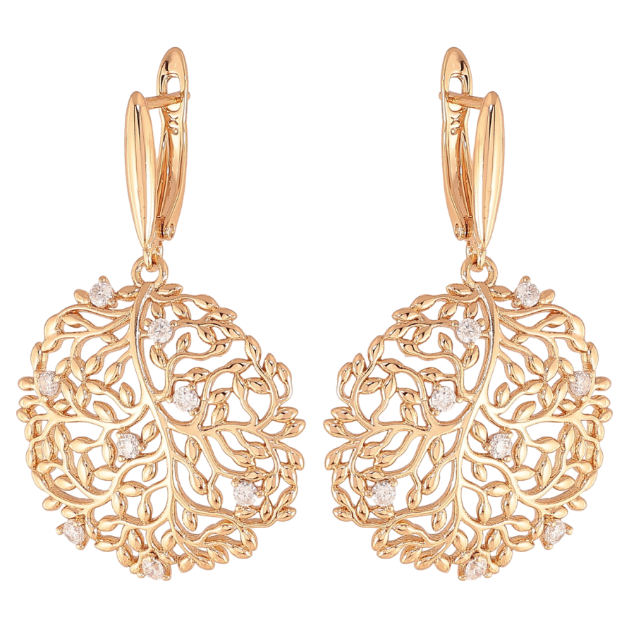 Серьги Xuping Цвет Позолота 18K английский замок Декоративные подвески фото №1