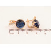 Серьги Xuping Цвет Позолота 18K английский замок Синие кристаллы фото №2