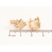 Сережки Xuping Колір Позолота 18K англійська застібка Візерунок з кристалами фото №2
