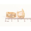 Сережки Xuping Колір Позолота 18K англійська застібка Візерунок з кристалами фото №2