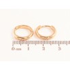 Сережки Xuping Колір Позолота 18K колечка Класика, шир. 2.5мм ø 14мм фото №2