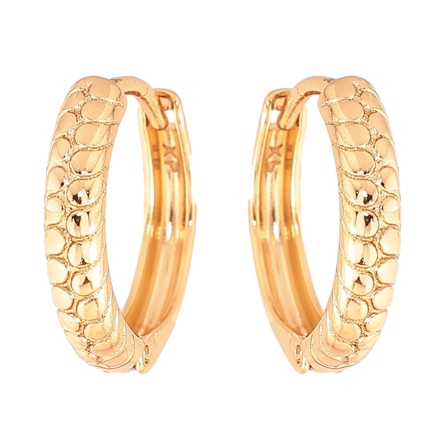 Серьги Xuping Цвет Позолота 18K колечки Декоративный узор фото №1 Серьги Xuping Цвет Позолота 18K колечки Декоративный узор фото №1