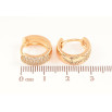 Серьги Xuping Цвет Позолота 18K колечки Инкрустация кристаллами фото №2