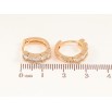 Сережки Xuping Колір Позолота 18K колечка Доріжки кристалів фото №2