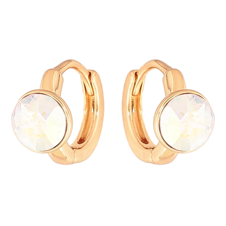 Серьги Xuping Цвет Позолота 18K колечки Радужные кристаллы фото №18 Серьги Xuping Цвет Позолота 18K колечки Радужные кристаллы фото №18