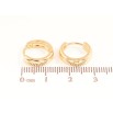Серьги Xuping Цвет Позолота 18K колечки Классика, шир. 4мм ø 14мм фото №2 Серьги Xuping Цвет Позолота 18K колечки Классика, шир. 4мм ø 14мм фото №2