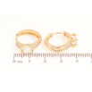 Сережки Xuping Колір Позолота 18K колечка Інкрустація кристалами фото №2