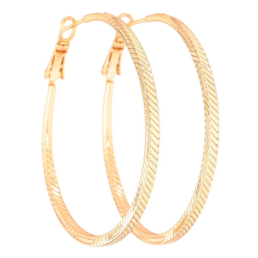 Серьги Xuping цвет Позолота 18K кольца (конго) Декоративный узор ø 4.5см фото №1 Серьги Xuping цвет Позолота 18K кольца (конго) Декоративный узор ø 4.5см фото №1