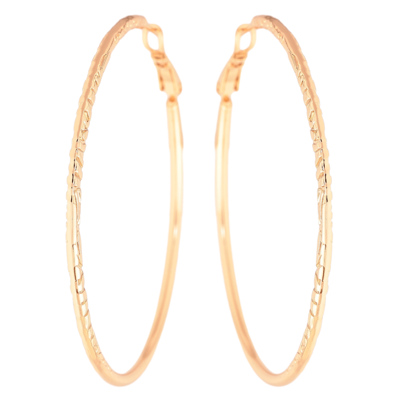 Серьги Xuping цвет Позолота 18K кольца (конго) Декоративный узор ø 5.5см фото №1 Серьги Xuping цвет Позолота 18K кольца (конго) Декоративный узор ø 5.5см фото №1