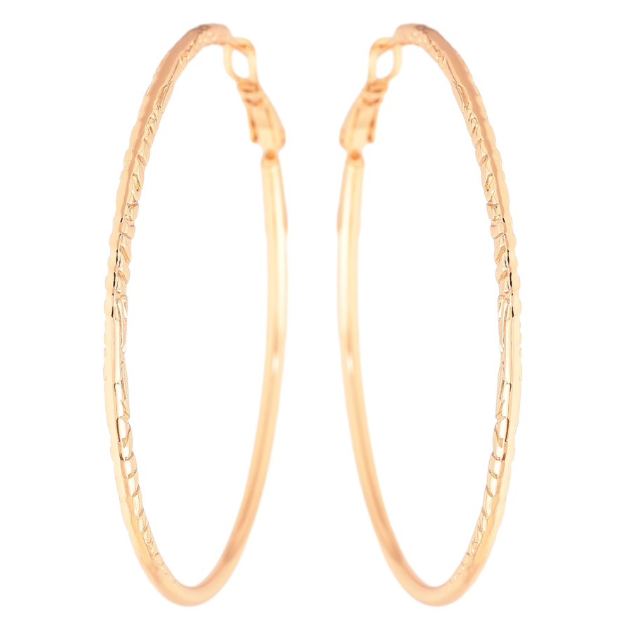 Серьги Xuping цвет Позолота 18K кольца (конго) Декоративный узор ø 5.5см фото №1 Серьги Xuping цвет Позолота 18K кольца (конго) Декоративный узор ø 5.5см фото №1