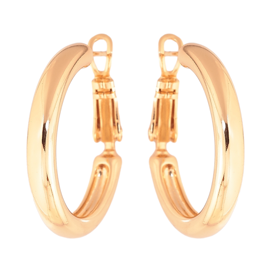 Сережки Xuping колір Позолота 18K кільця (конго) Класика ø 2.5см фото №1 Сережки Xuping колір Позолота 18K кільця (конго) Класика ø 2.5см фото №1