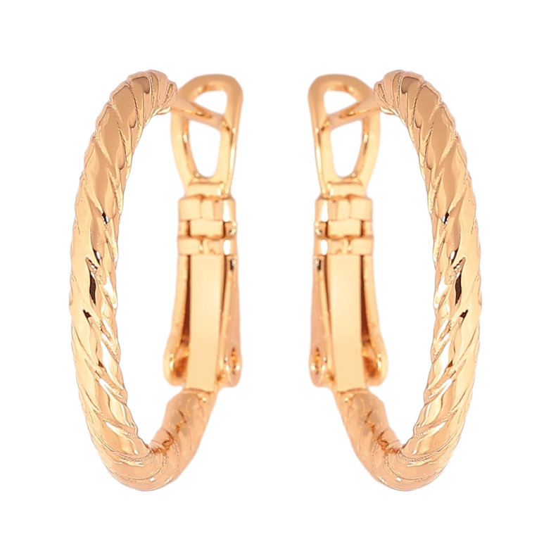 Серьги Xuping цвет Позолота 18K кольца (конго) Декоративный узор ø 2см фото №1 Серьги Xuping цвет Позолота 18K кольца (конго) Декоративный узор ø 2см фото №1