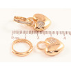 Сережки Xuping колір Позолота 18K підвіски на колечках Сердечка 2 в 1 фото №2 Сережки Xuping колір Позолота 18K підвіски на колечках Сердечка 2 в 1 фото №2