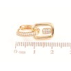 Серьги Xuping цвет Позолота 18K подвески на колечках Подвески с инкрустацией кристаллами фото №2 Серьги Xuping цвет Позолота 18K подвески на колечках Подвески с инкрустацией кристаллами фото №2