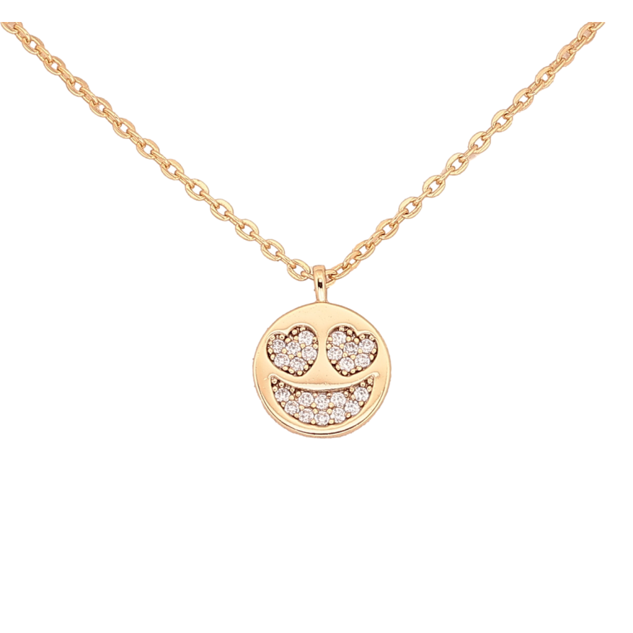Кулон на цепочке Xuping Цвет Позолота 18K Смайлик длина 42-45см х 1.5мм фото №1 Кулон на цепочке Xuping Цвет Позолота 18K Смайлик длина 42-45см х 1.5мм фото №1