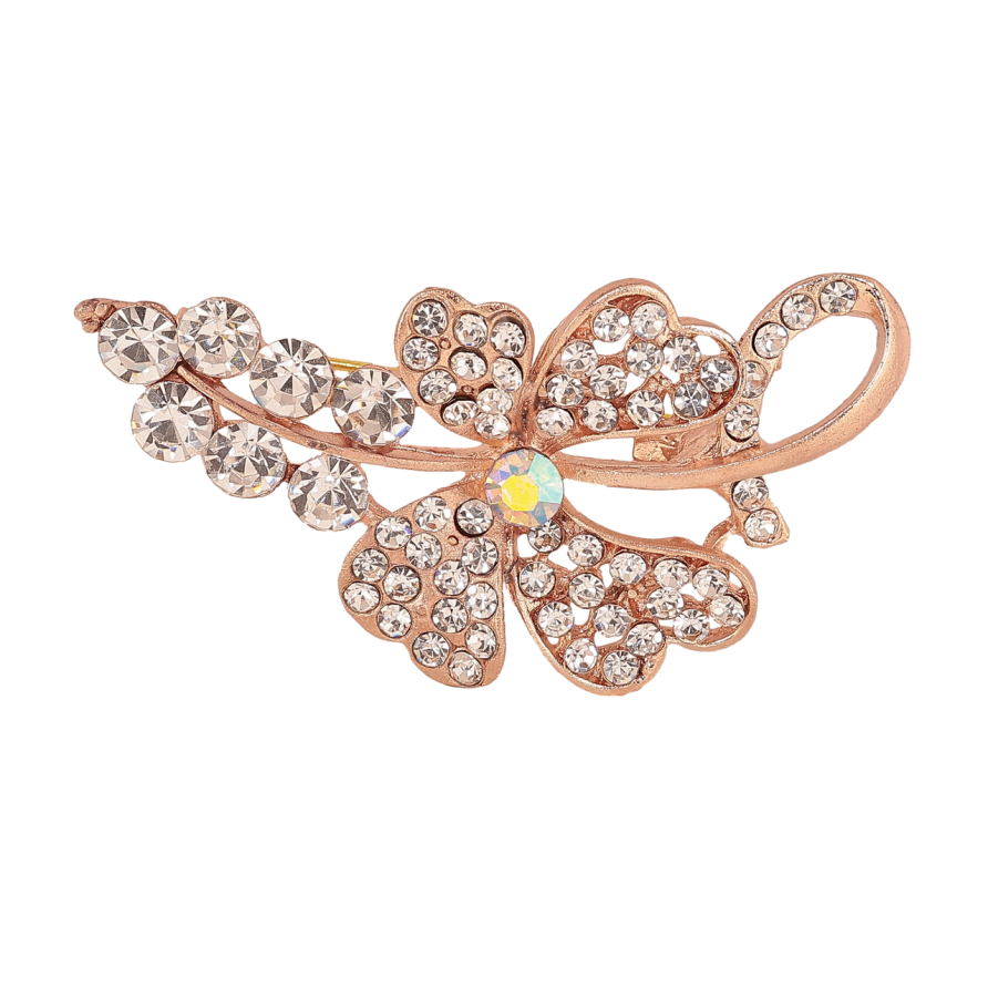 Брошь Цветок со стразами фото №1 Брошь Цветок со стразами фото №1