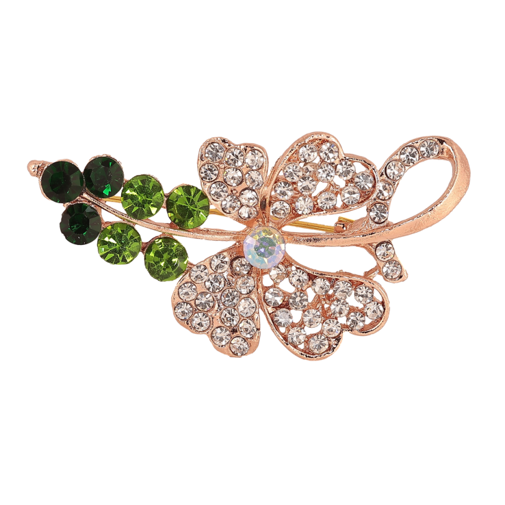 Брошь Цветок с зелеными стразами фото №20 Брошь Цветок с зелеными стразами фото №20